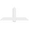 Ekena Millwork Eugene Architectural Grade PVC Gable Bracket, 60"W x 27 1/2"H x 2"D x 6"F, 11/12 Pitch GBP060X28X0206EUG00 - alternate 4